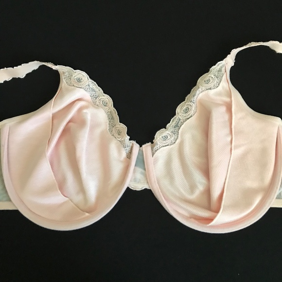 BREEZIES Lace Bra Pink Blush Underwire UltimAir Women’s Plus Size 44DD Size 44E - Picture 10 of 16